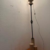 Lampada da terta in marmo