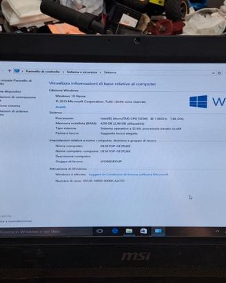 MSI All in one - Monitor and pc - 19" - 4gb RAM