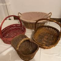 4 cestini di diverse dimensioni