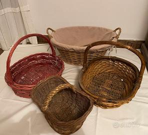 4 cestini di diverse dimensioni
