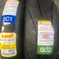 Gomme moto in mescola nuove e usate