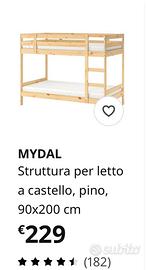 Letto a castello e materassi