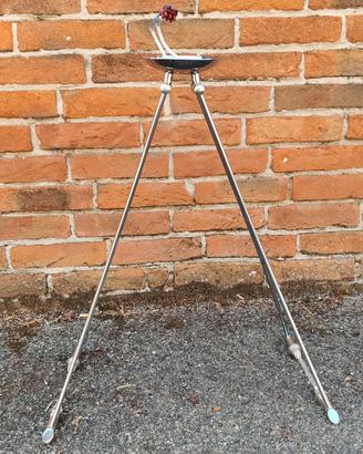 LAMPADARIO IN ACCIAIO 