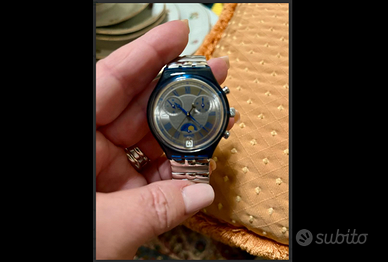 SWATCHraroOROLOGIOcronografoMoonDATEvintageANNI90