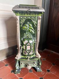 Stufa  liberty di Deville & Cie ghisa smaltata