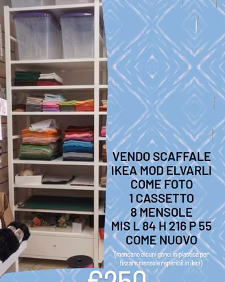 Scaffale ikea elvarli 