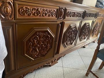 Buffet in NOCE MASSELLO Intagliato