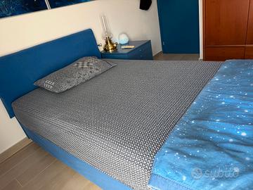 Letto da una piazza e mezzo 120 cm color Bluette
