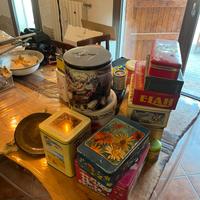 Lotto attrezzatura da lavoro + latte vintage