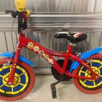 Bici  paw patrol 3/5 anni + casco azzurro