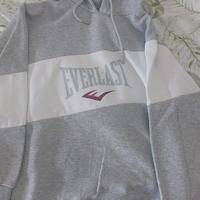 felpa everlast donna bianca grigia taglia M