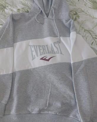felpa everlast donna bianca grigia taglia M