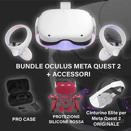 Oculus meta quest 2 256 GB con bundle accessori