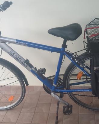 Bicicletta Citybike con borse laterali+portapacchi