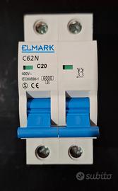 INTERRUTTORE magnetotermico ELMARK 6KA C62N/6A