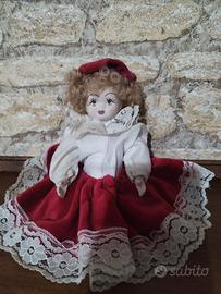 bambola di porcellana Capodimonte vintage