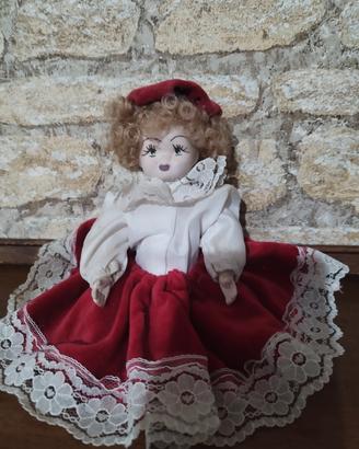 bambola di porcellana Capodimonte vintage