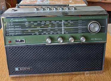 Sanyo Campanetta – radio portatile vintage d'epoca