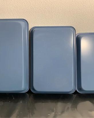 Set 3 teglie per forno antiaderenti nuove