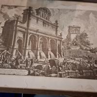 Incisione artistica veduta di Roma – Fontana dell’