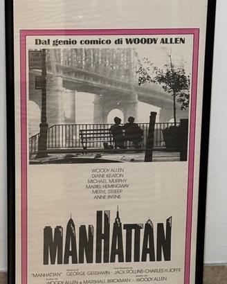 Locandina cinema woody Allen - Manhattan