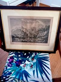 Stampa anni '30 ritraente veduta di Cosenza