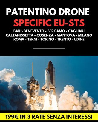 Corso DRONE SPECIFIC EU-STS 699 14 sedi DRONEXT