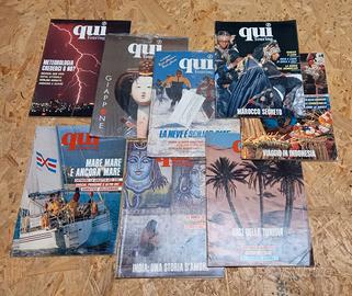 Riviste QUI TOURING vintage annate 1987 - 2002