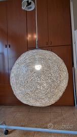 lampada a sospensione in filo di alluminio D50