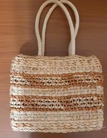 Borsa  di Paglia  Foderata 