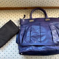 Borsa di pelle viola Zanellato