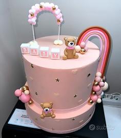 torta scenografia per nascita di bimba - Giardino e Fai da te In ...