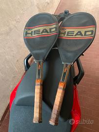 Coppia Head Vilas anni 70 racchetta tennis legno