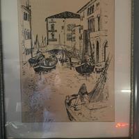 Quadro con cornice firmato