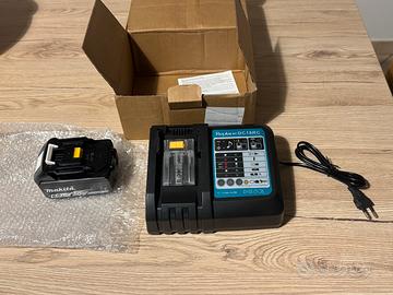 Batteria makita 18v 6ah + caricabatterie 220v