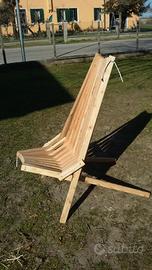 Sedia da giardino in legno