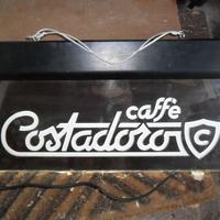Insegna luminosa bifacciale caffe' Costadoro