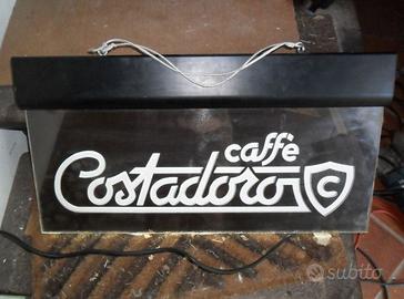 Insegna luminosa bifacciale caffe' Costadoro