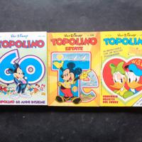 TOPOLINO 60 ANNI INSIEME e altri 2 pezzi DISNEY[A]