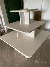 3 Espositori in legno colorato