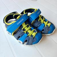 Scarpa sandalo Geox Baby Kraze, azzurro grigio 22