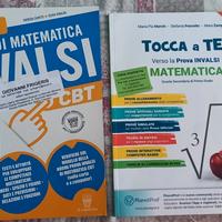 set 2 libri prove invalsi di matematica 3° media t