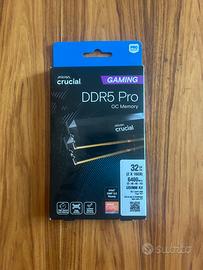 Crucial Pro RAM 32GB Kit (2x16GB) 6400MHz CL32
