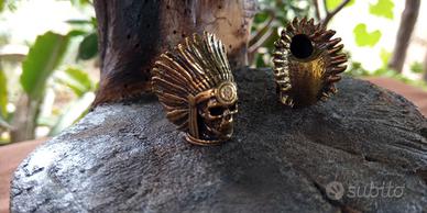 Totem indiano skull portachiavi