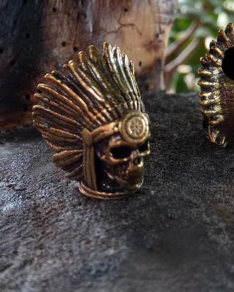 Totem indiano skull portachiavi