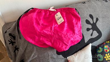 Pantaloncino Tezenis fucsia satinato con laccetti