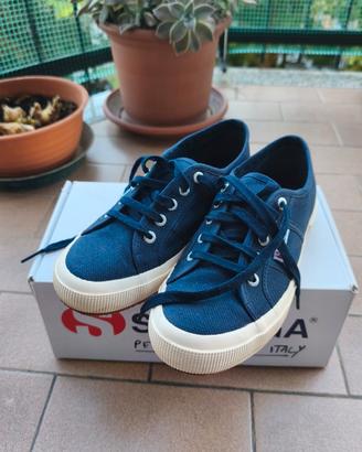 Scarpe Superga Blu Navy 37 Classiche 