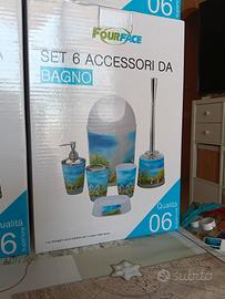 set 6 accessori da bagno