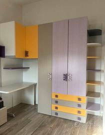 Armadio componibile per bambina/ragazza legno