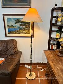 Piantana Anni ‘50, stelo ottone e onice